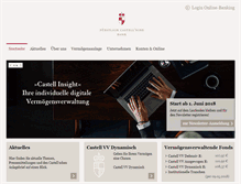 Tablet Screenshot of castell-bank.de